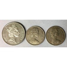 FIJI 1973 AND 1979 . TEN 10 AND TWENTY 20 CENTS COINS